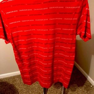 Calvin Klein shirt size 14-16 red tee